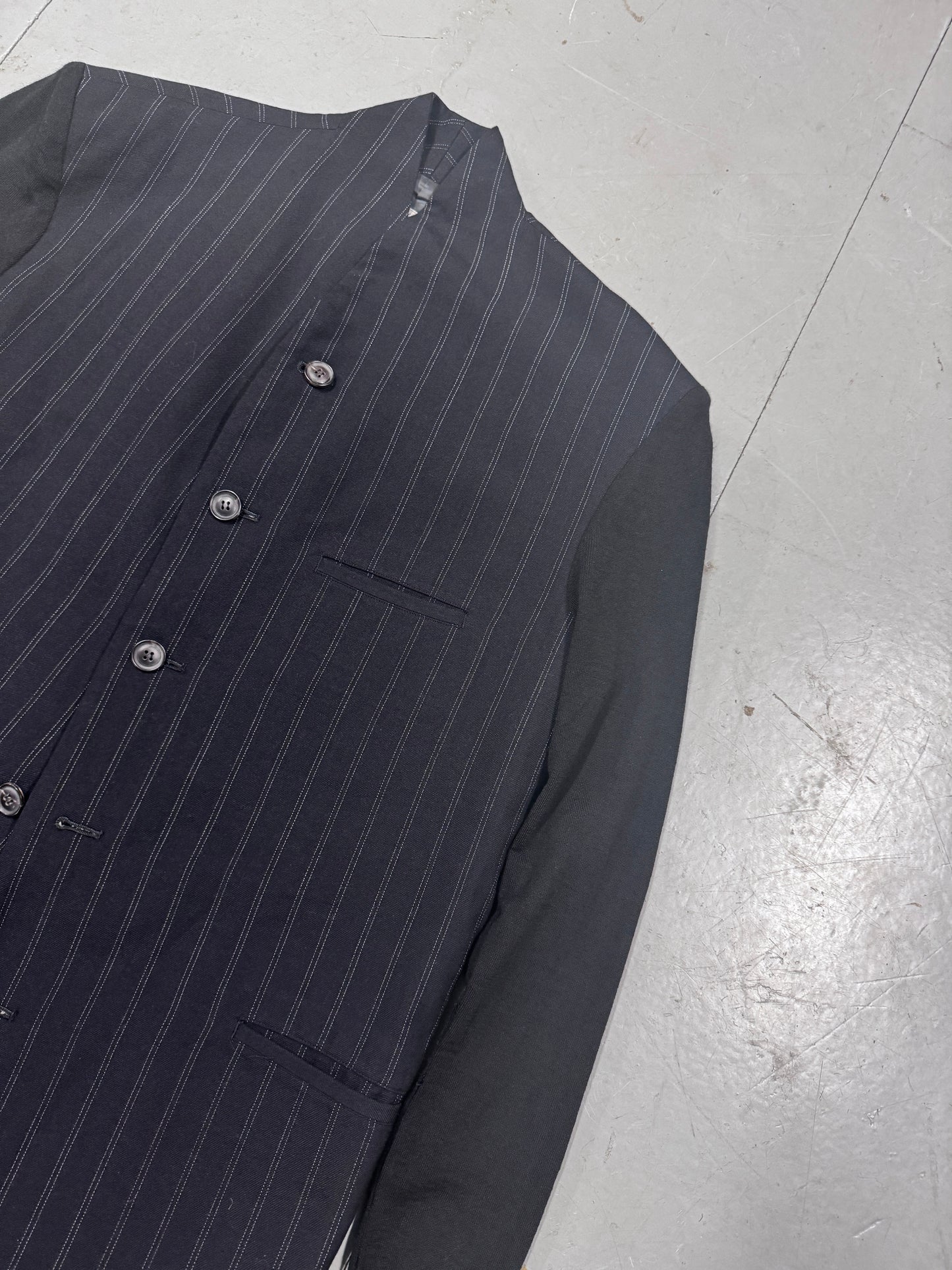 Yohji Yamamoto Pour Homme 80s Knit Sleeve Blazer