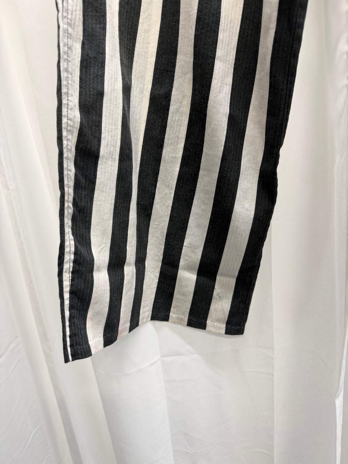 Ann Demeulemeester SS08 Wide Leg Striped Drawstring Trousers