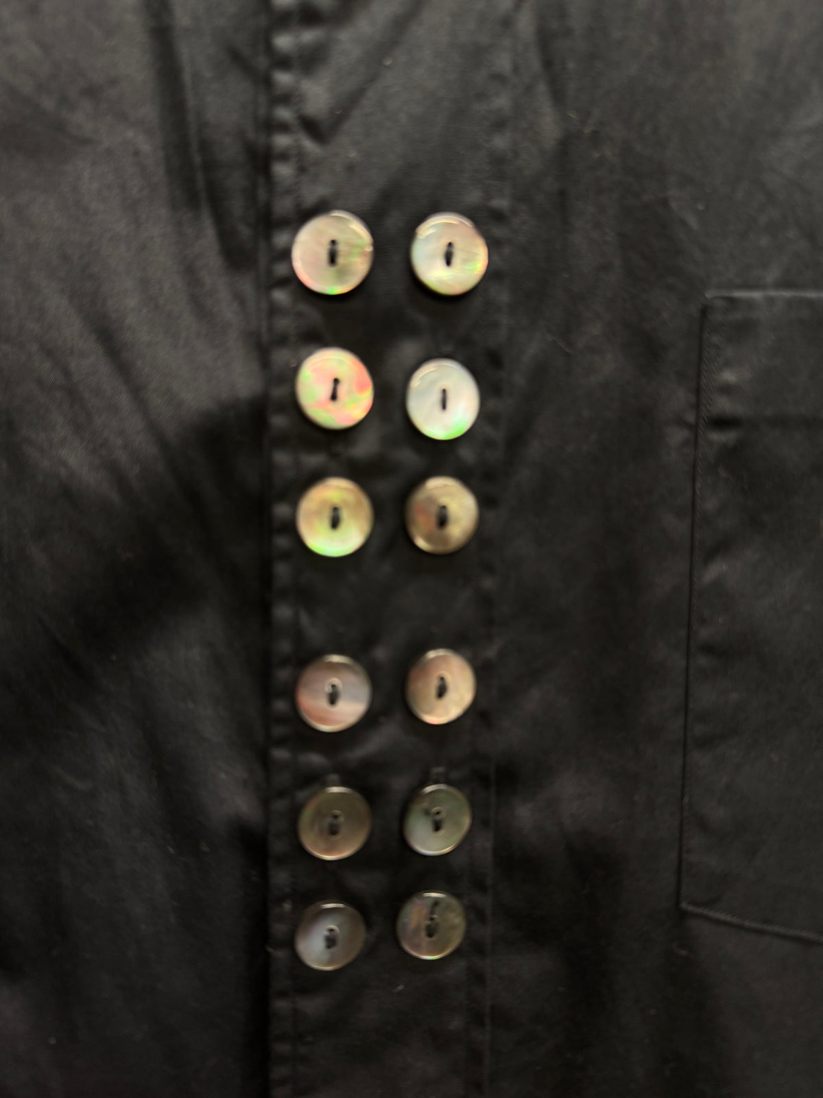 COMME des GARÇONS HOMME PLUS SS15 Army of Peace Multi-Button Shirt