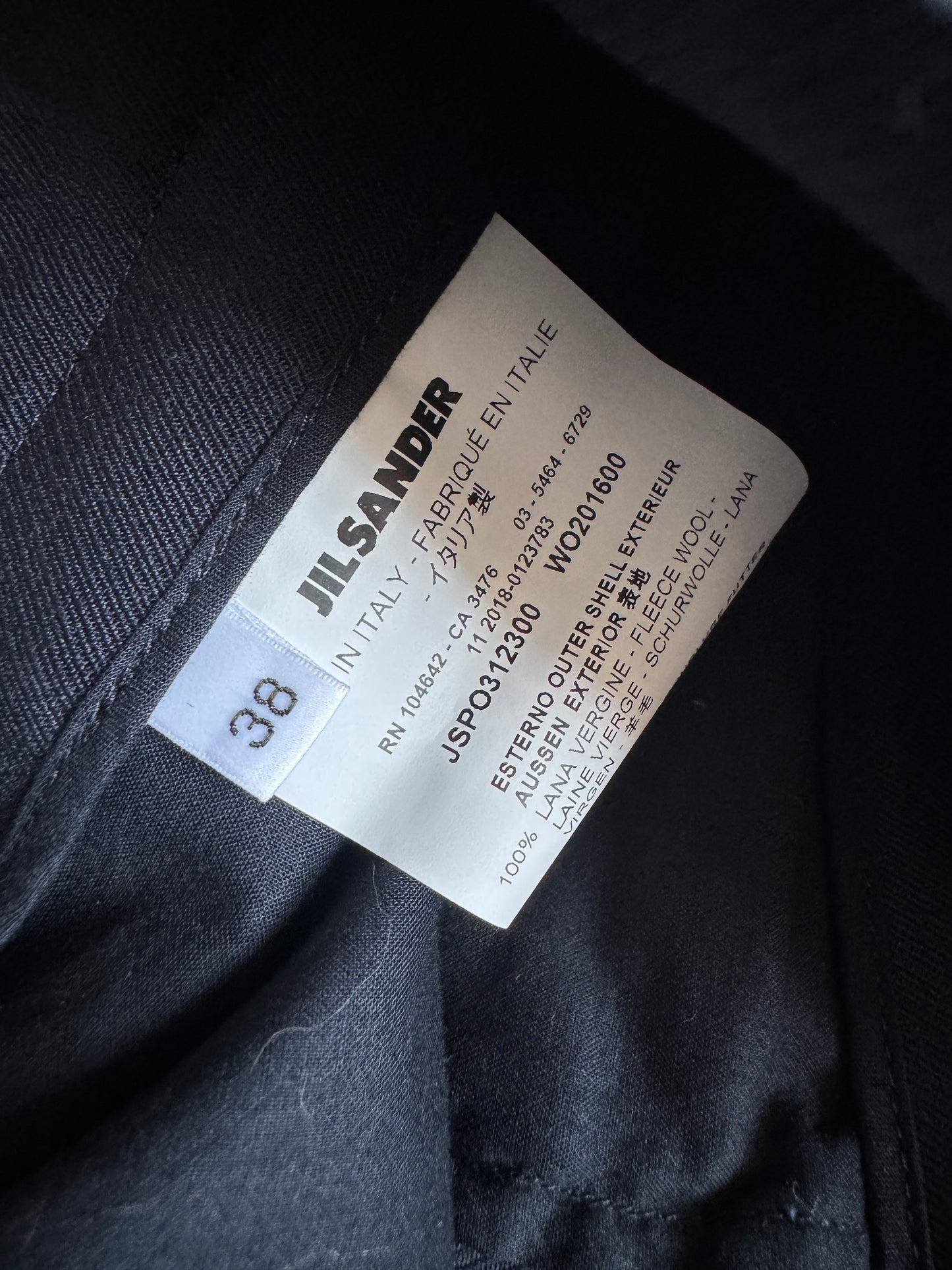 jil sander double waisted sailor trouser