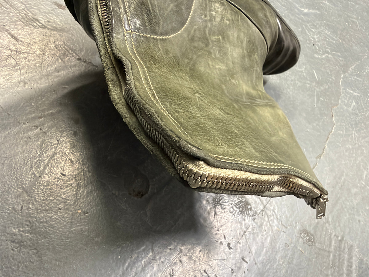 Carol Christian Poell Horse Leather Full Zip Boots (43)