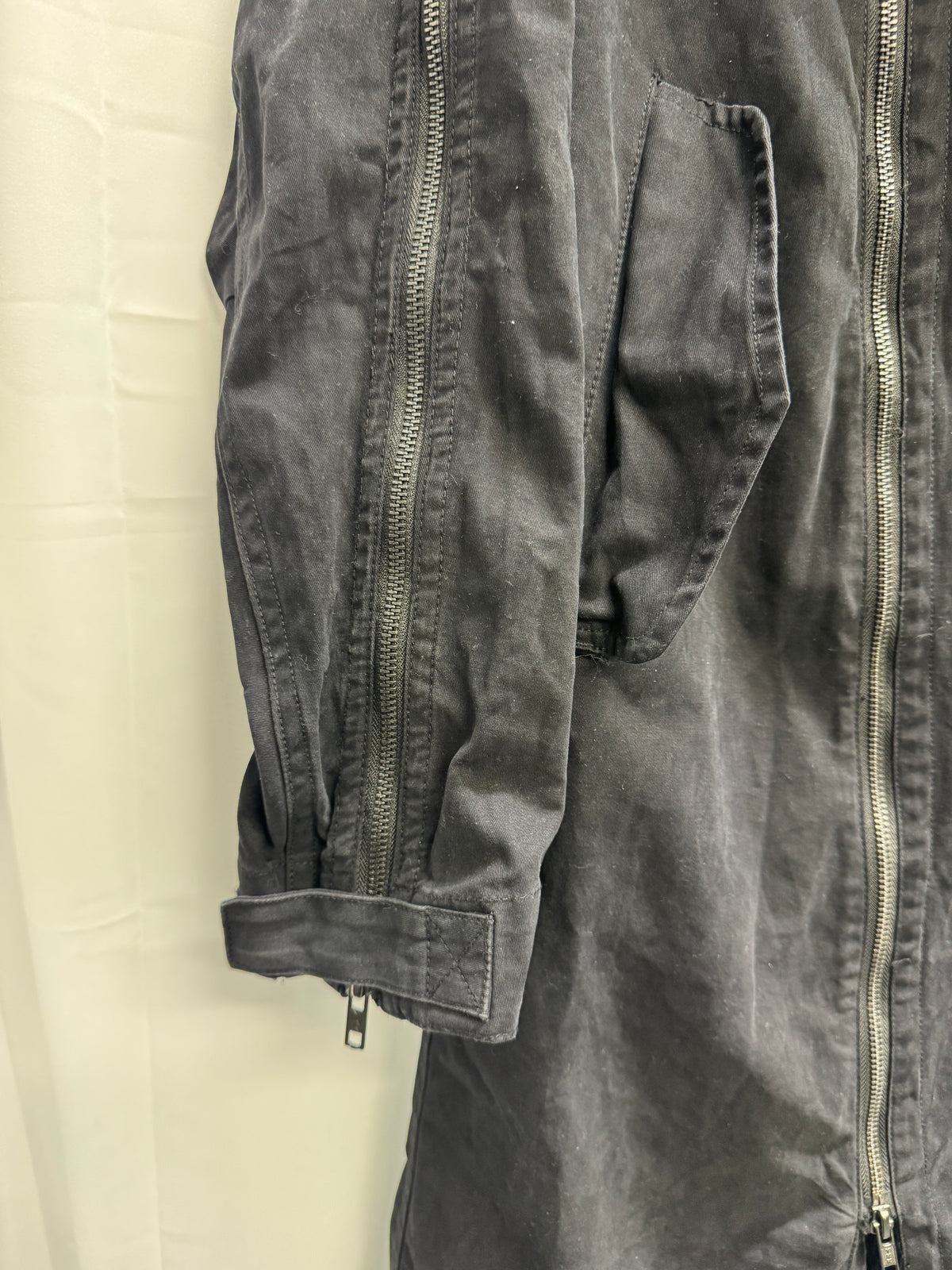 Nude: Masahiko Maruyama Deconstructed Cotton Modular Zip Wired Parka