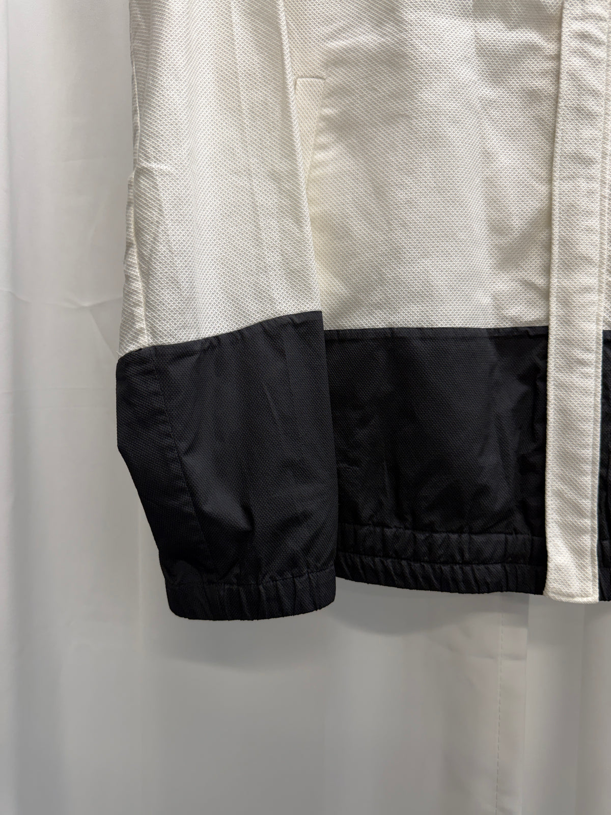 Jil Sander SS13–SS14 Cotton Mesh Shirt Jacket with Black Contrast Panels (S)