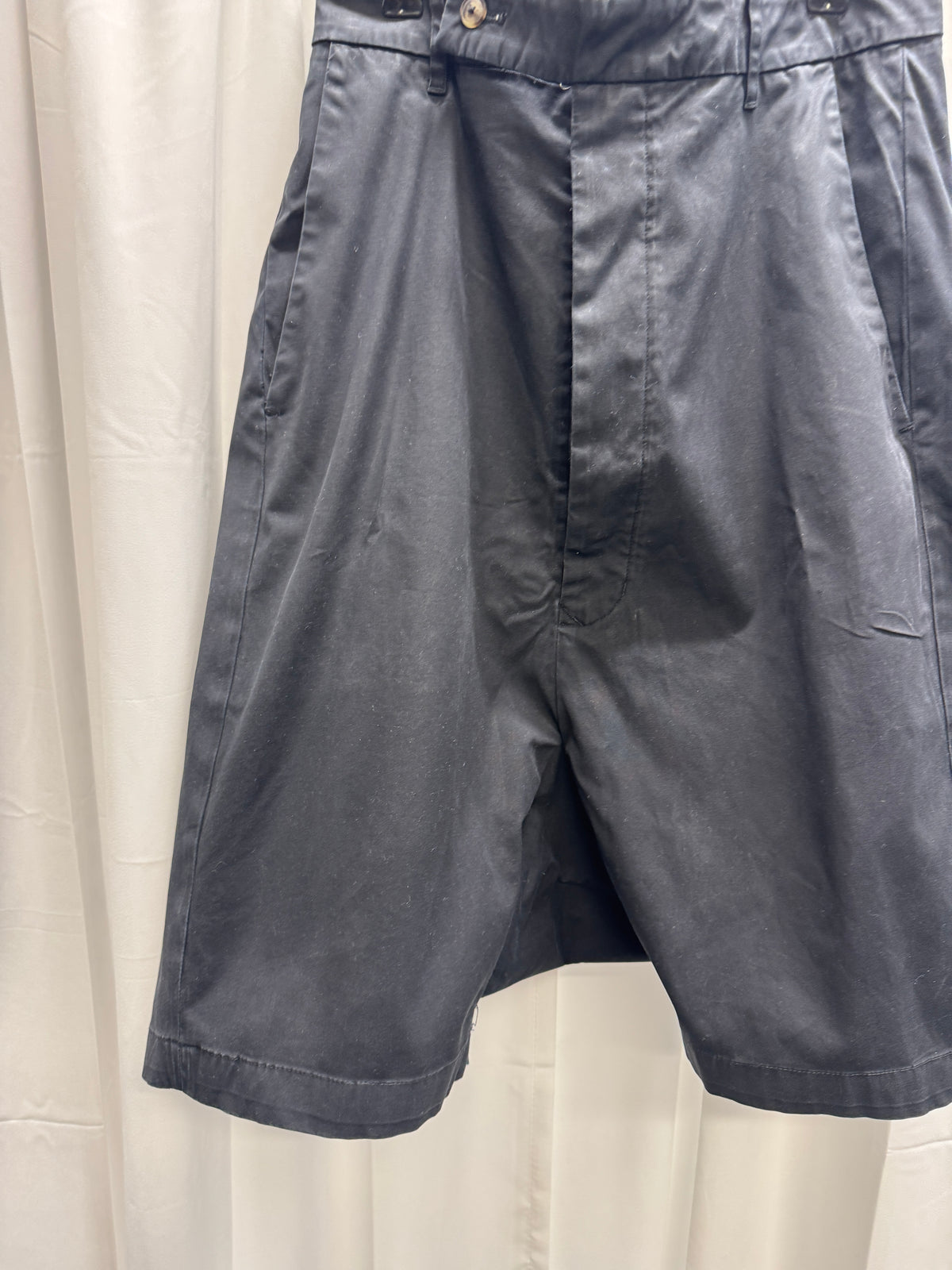 Rick Owens SS08 Creatch Drop Crotch Tailored Shorts