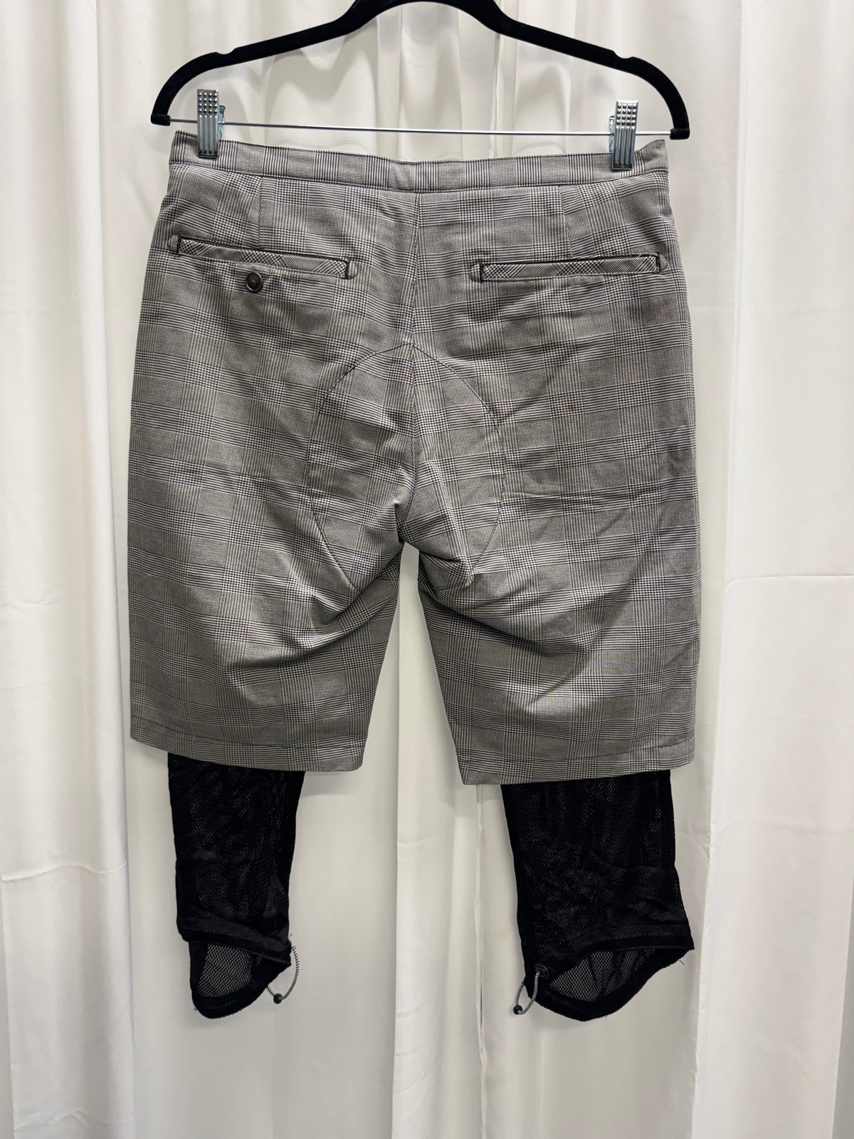 Mihara Yasuhiro 2000s Layered Fine Houndstooth Shorts