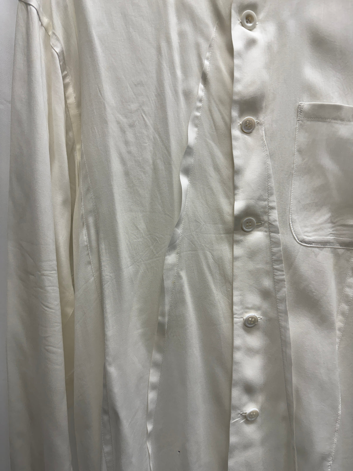 Yohji Yamamoto POUR HOMME SS22 Cellulose Random Tuck Shirt