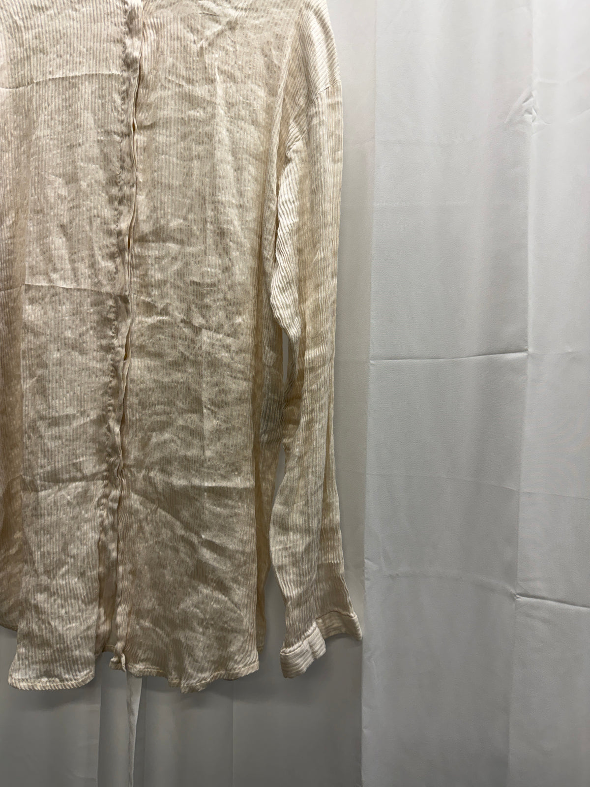 Haider Ackermann Early 2000s Pleated Silk-Blend Shirt (M)