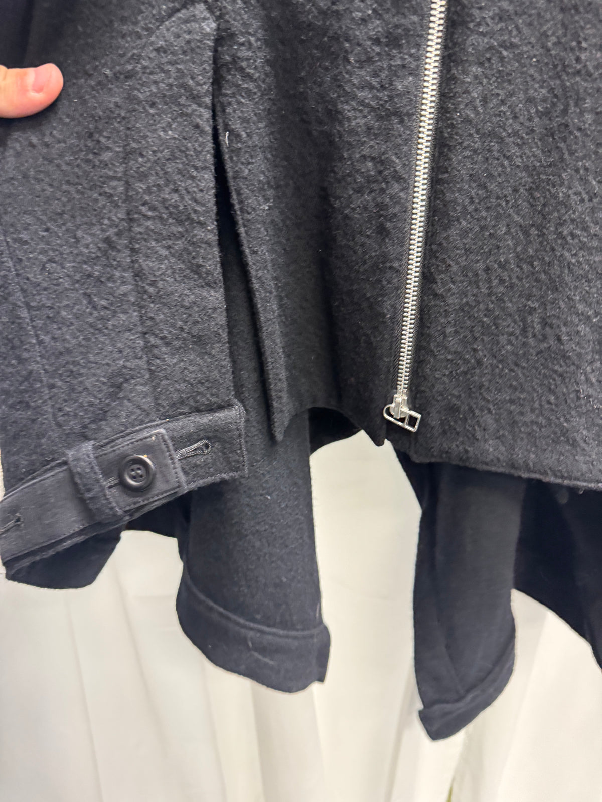 Limi Feu Sculptural Double-Zip Hooded Coat