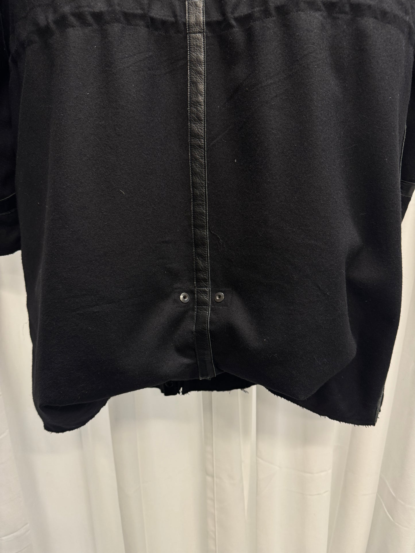 John Undercover × Pendleton AW15 - Raccoon Fur Hooded Leather Trim Wool Parka