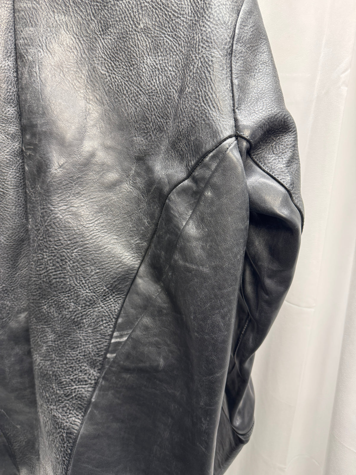 DEVOA AW08 Anatomical Textured Cow Leather Jacket