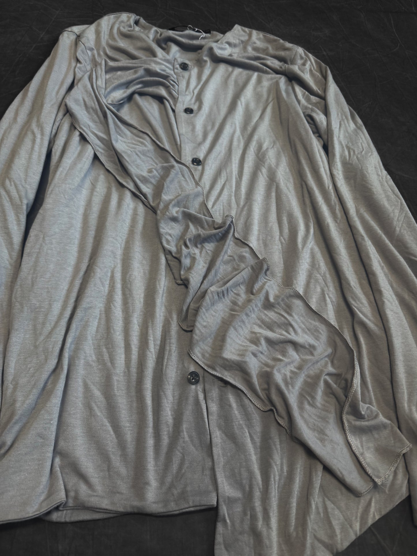 Yukio Mishiba Draped Scarf Button Up