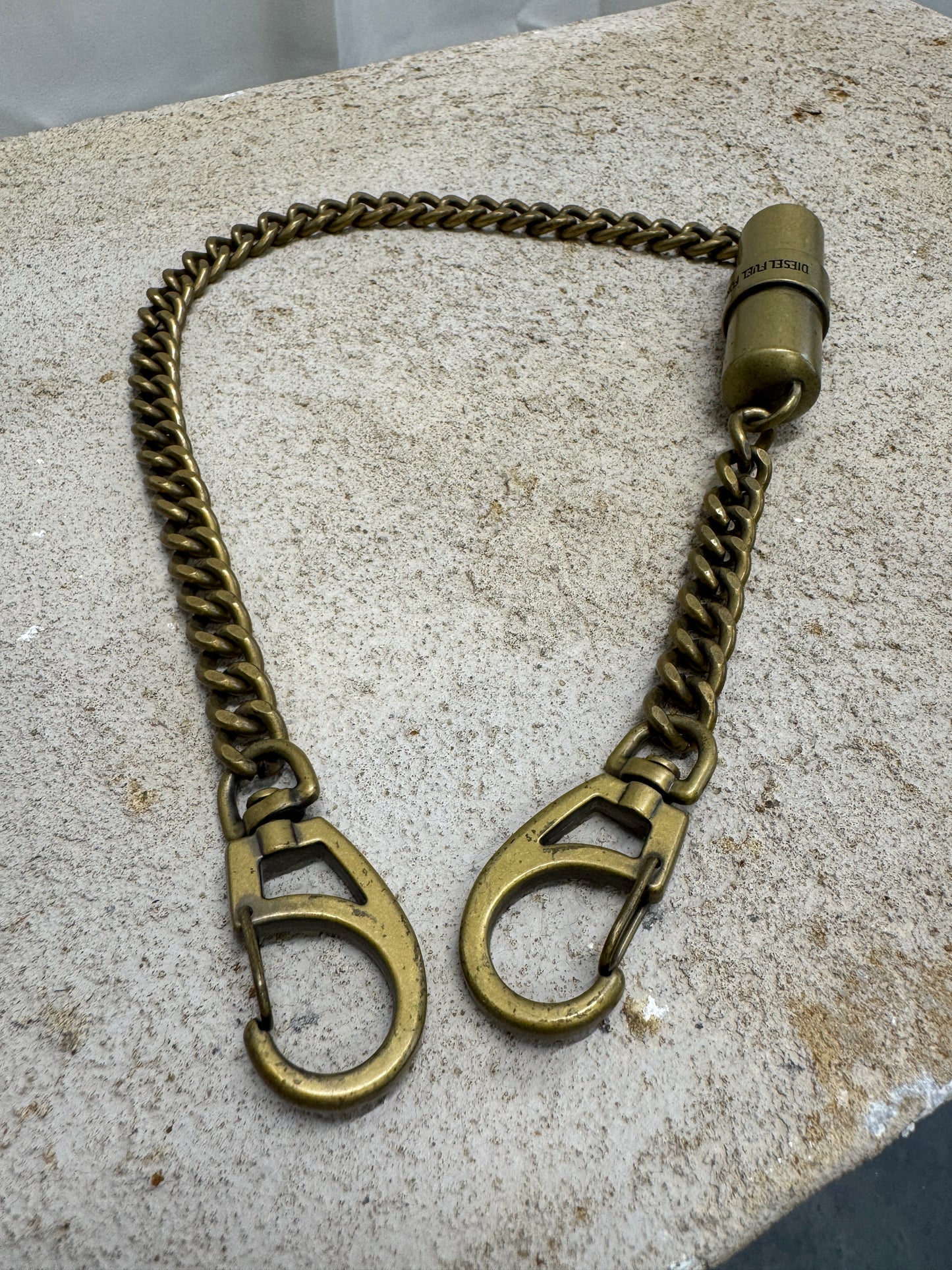 vintage diesel pill case belt chain