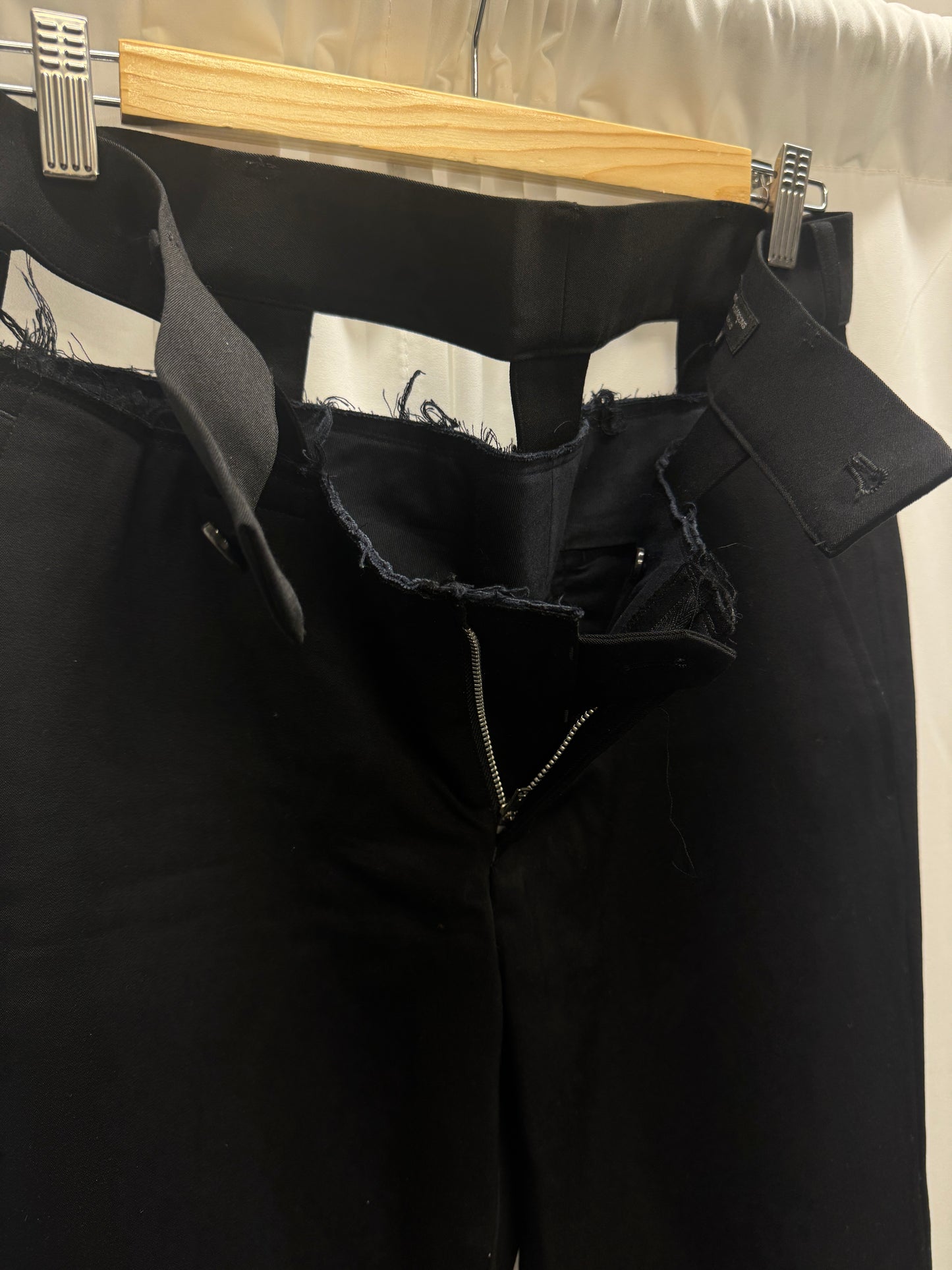 comme des garcons homme plus cage waistband suit trouser