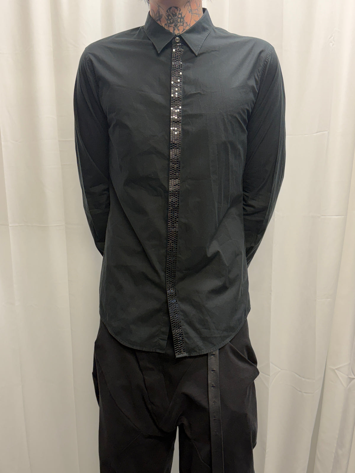 Maison Martin Margiela SS09 Rubber Sequin Trim Shirt (L)
