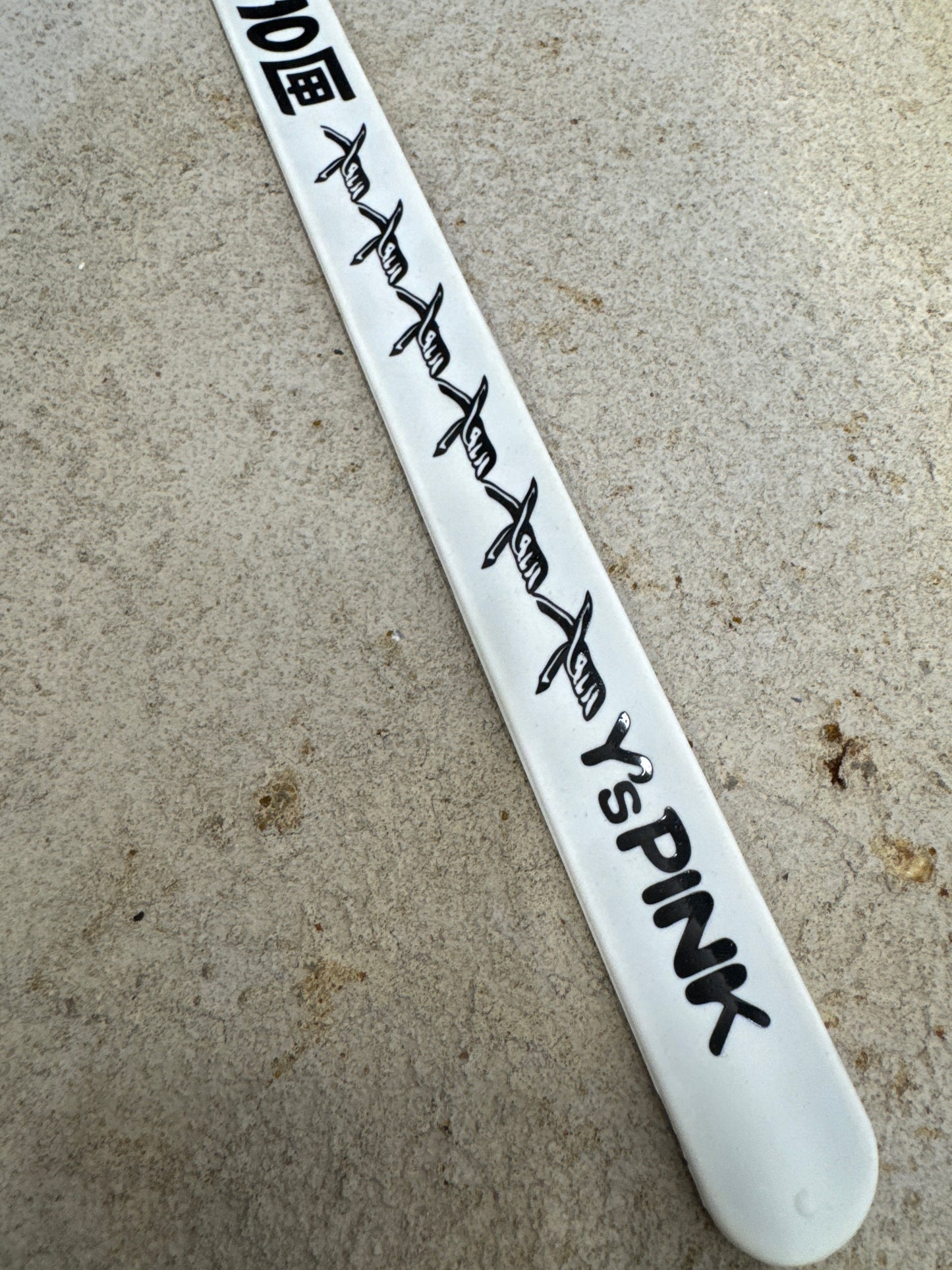 yohji yamamoto y’s pink magnetic snap bracelet