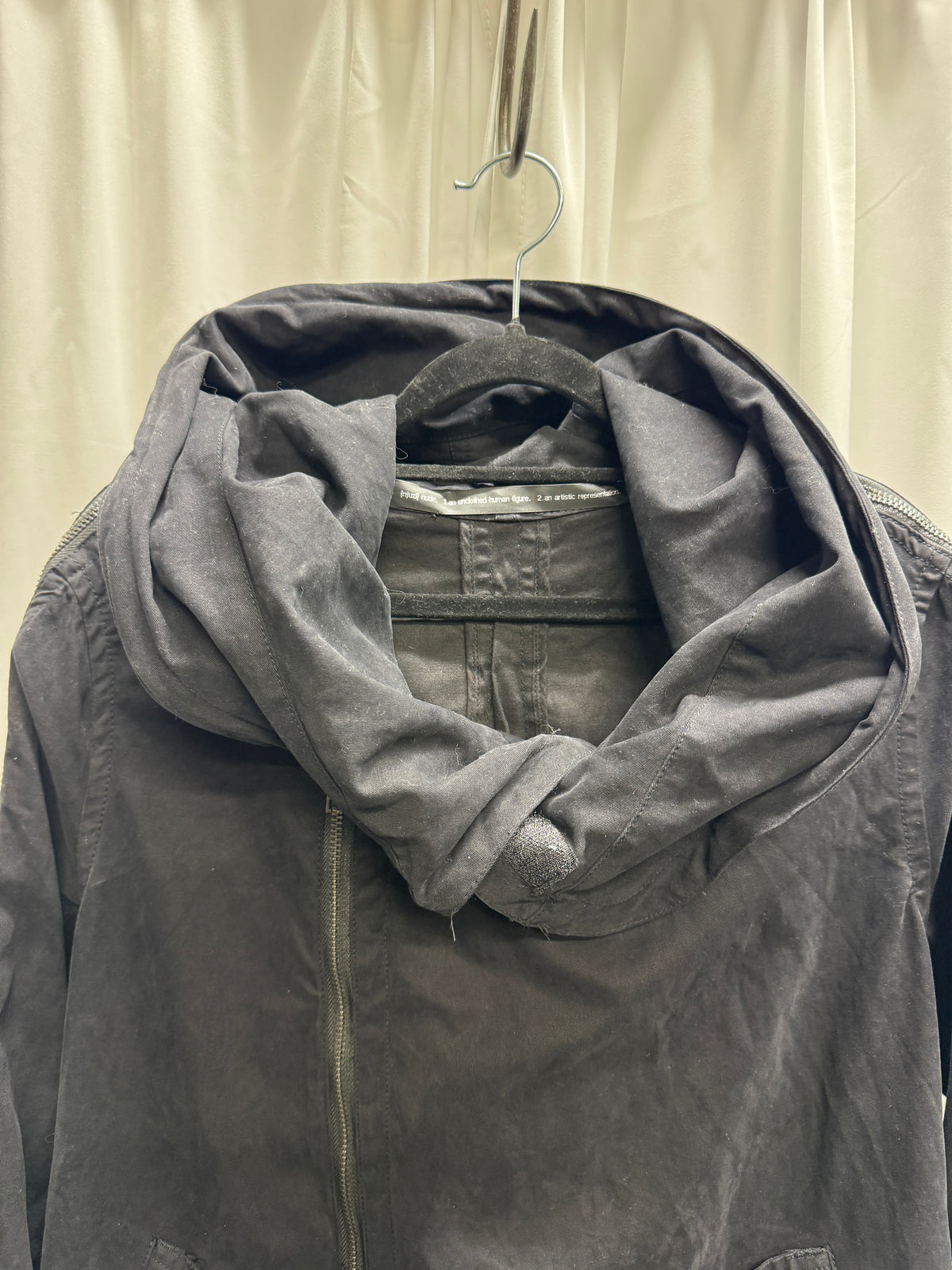 Nude: Masahiko Maruyama Deconstructed Cotton Modular Zip Wired Parka