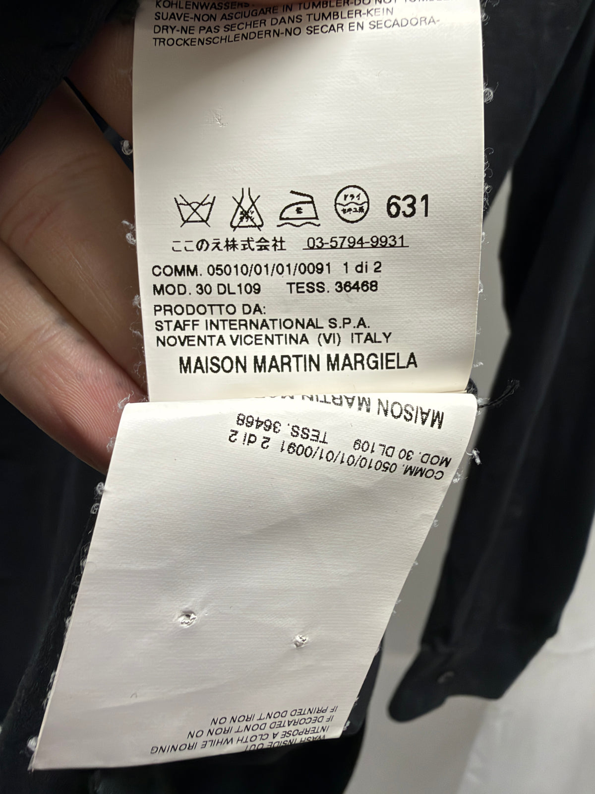Maison Martin Margiela SS09 Rubber Sequin Trim Shirt (L)