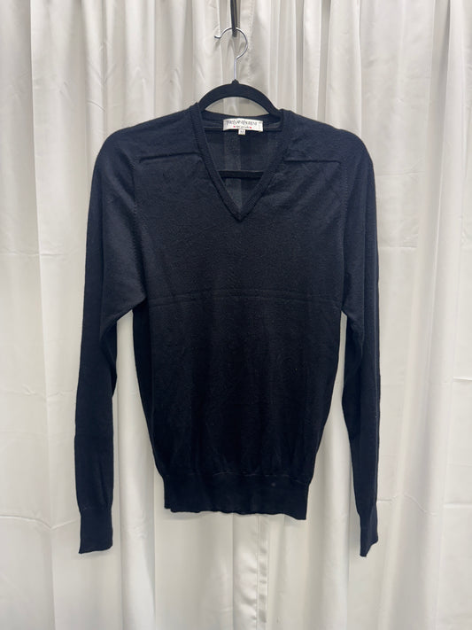 YSL Rive Gauche - 00 Hedi Slimane Silk/Cashmere Square Chest Sweater