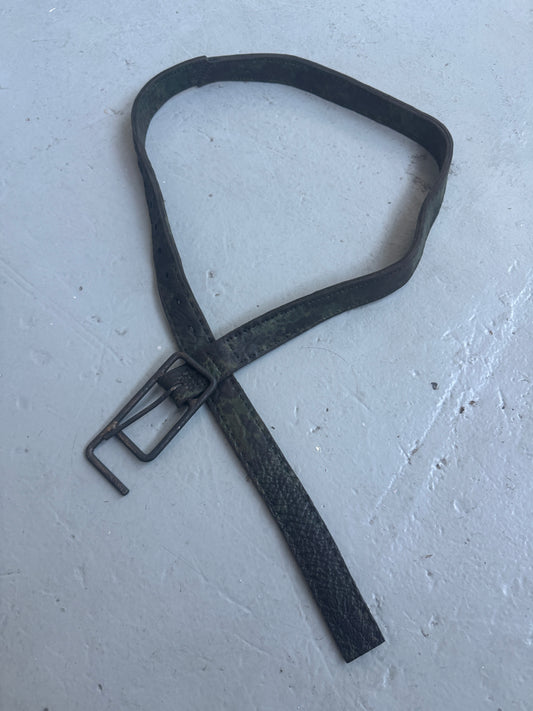 atelier skn absinthe dye horse leather belt