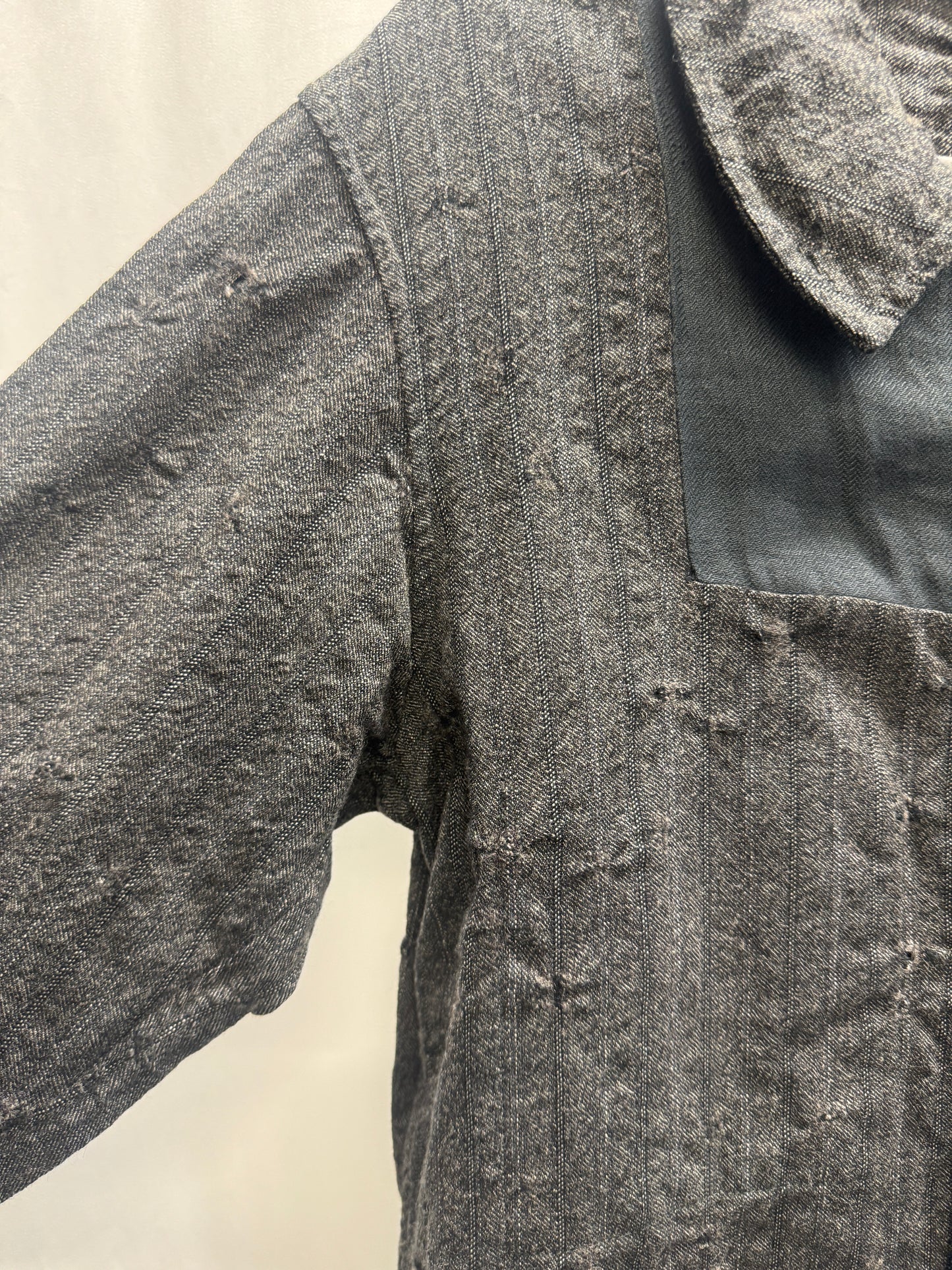 jm archivio ribot patchwork wool buttoned jacket