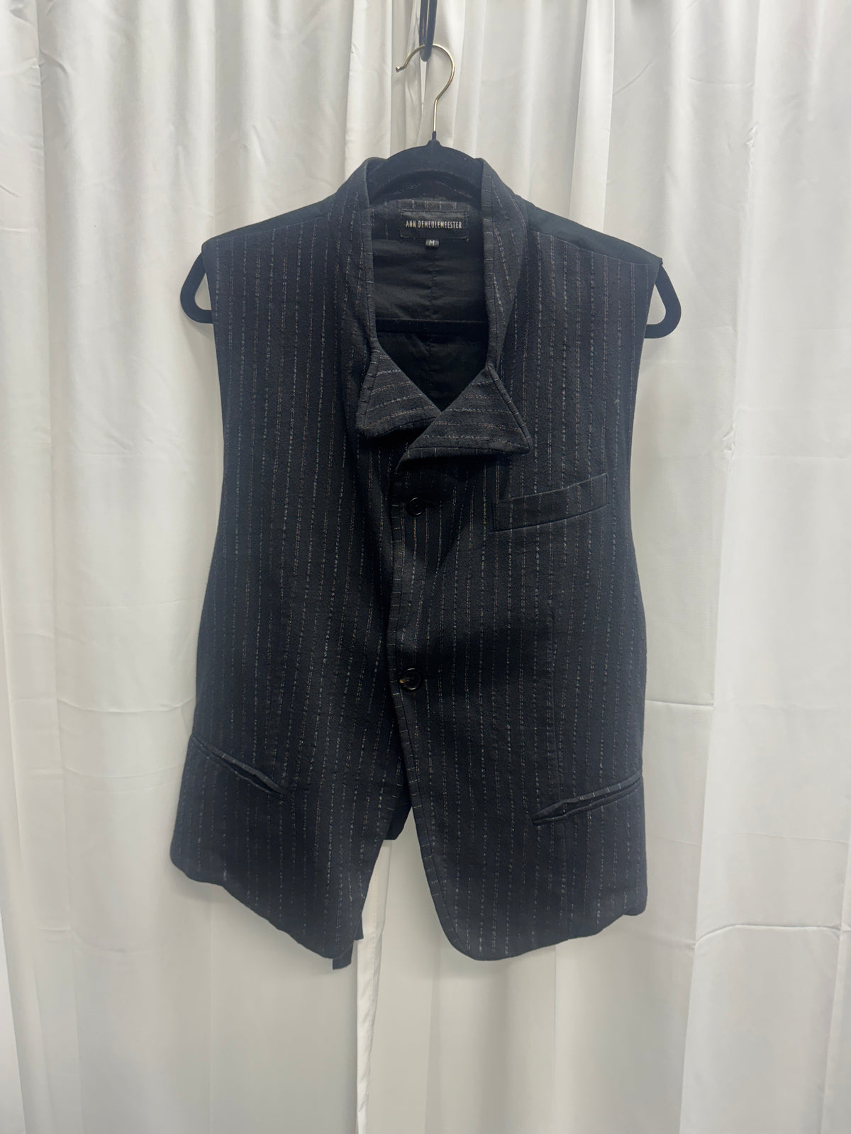Ann Demeulemeester SS09 Poke Lapel Double Strap Waistcoat