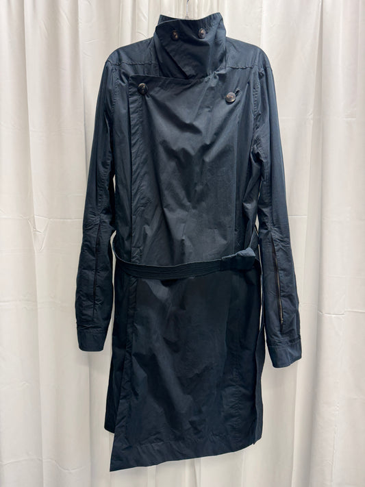 Rick Owens AW09 Crust Belted Cross-Front Sleeve Zip Coat