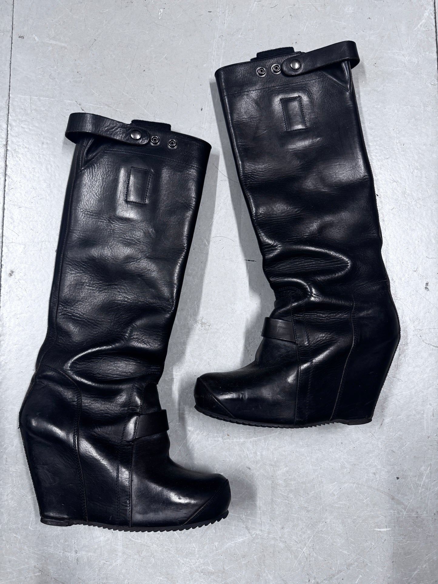 Rick Owens Thick Leather Monster Wedge