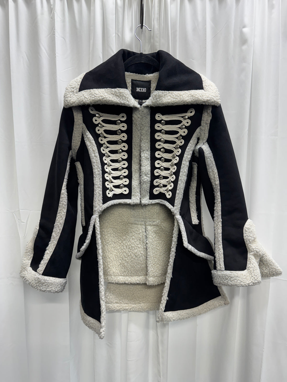 KTZ AW15 Sculptural Napoleonic Military Shearling Coat