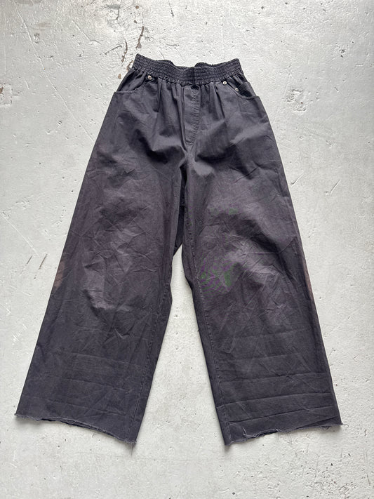 raf simons ss03 consumed metal detail wide pant