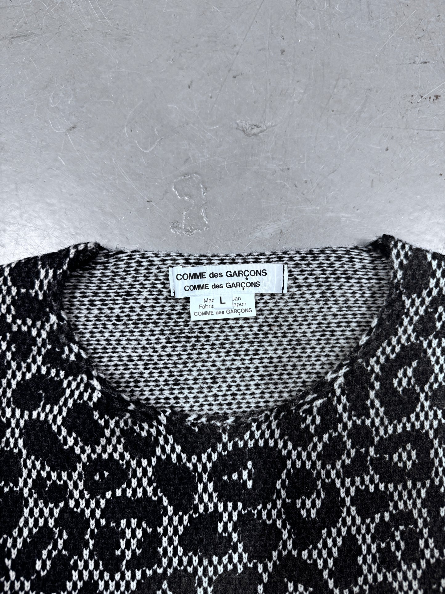 Comme Des Garcons Leopard Knit