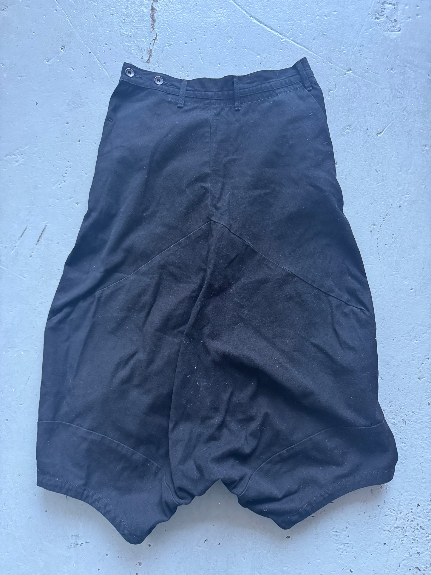 Julius Cocoon Cut Drop Crotch Denim Trouser