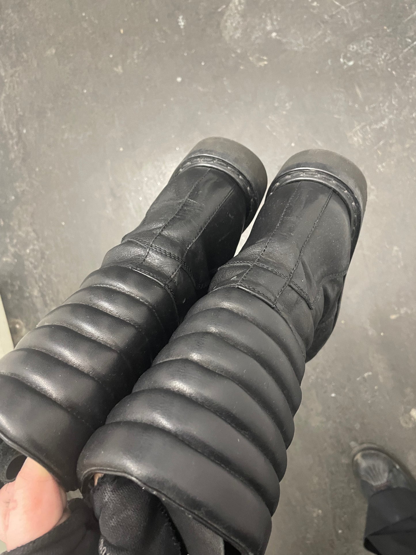 Rick Owens Mohawk Basket Creeper Boots