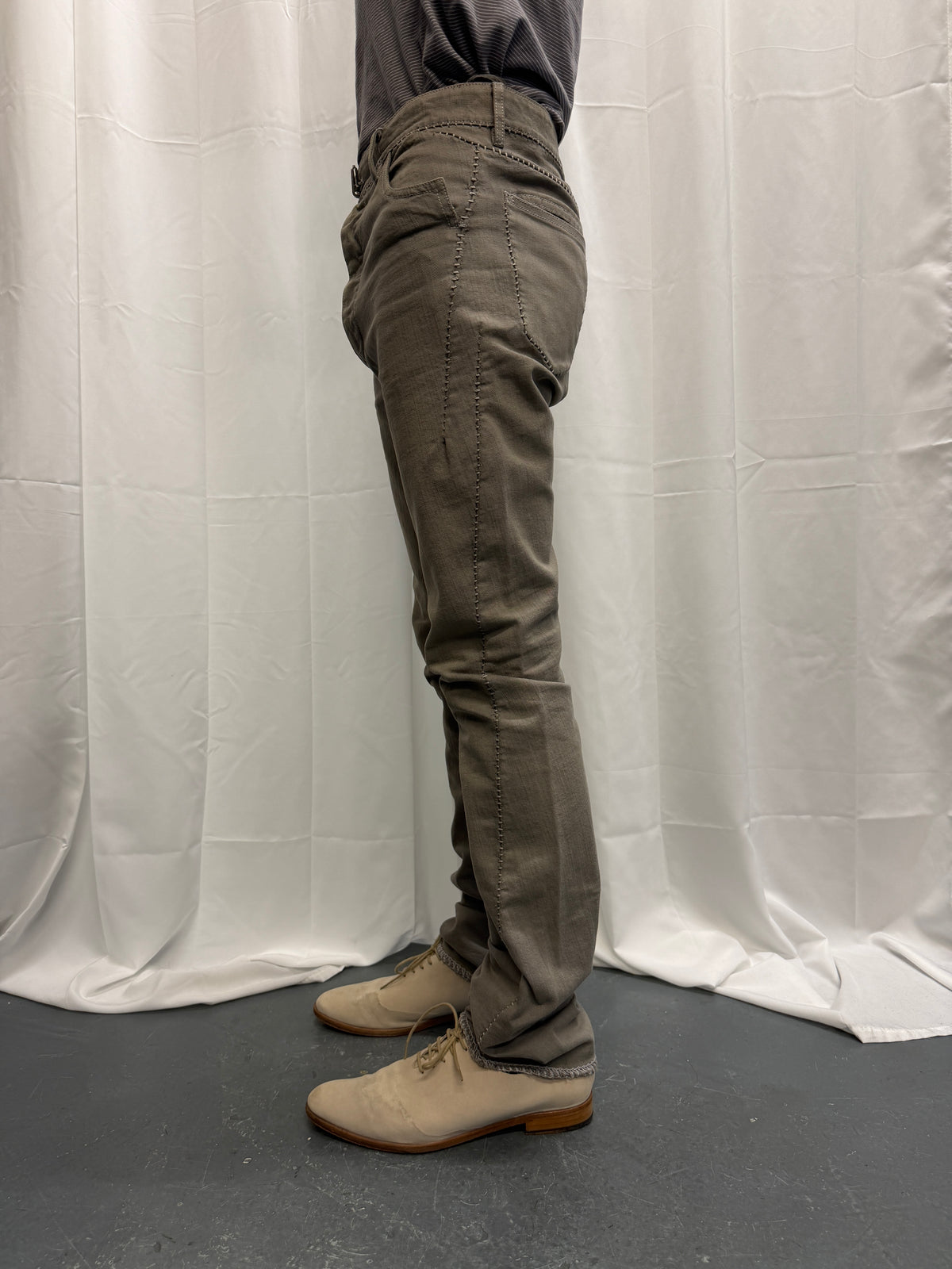 Carol Christian Poell 2010 Dead-End JM/2625 KIT-RTC/11 Grey Overlock Jeans