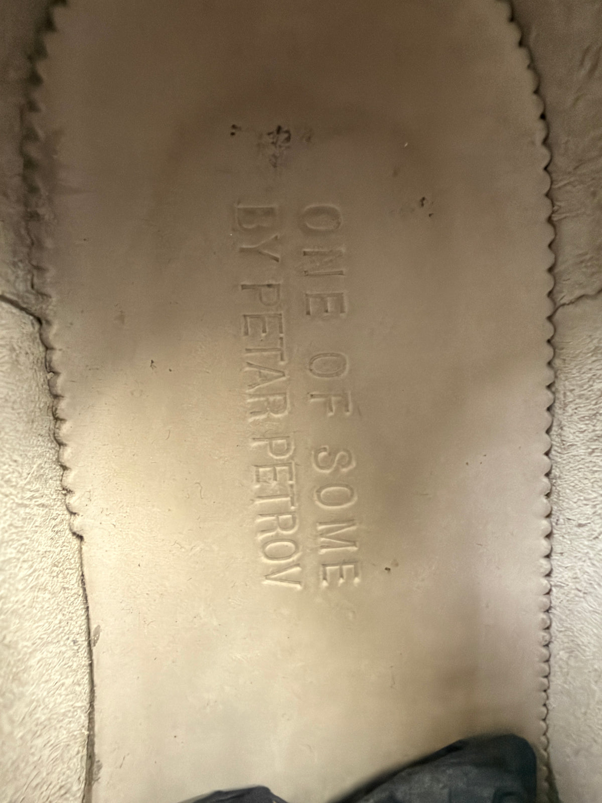 Petar Petrov Reverse Leather One-Piece Derbies