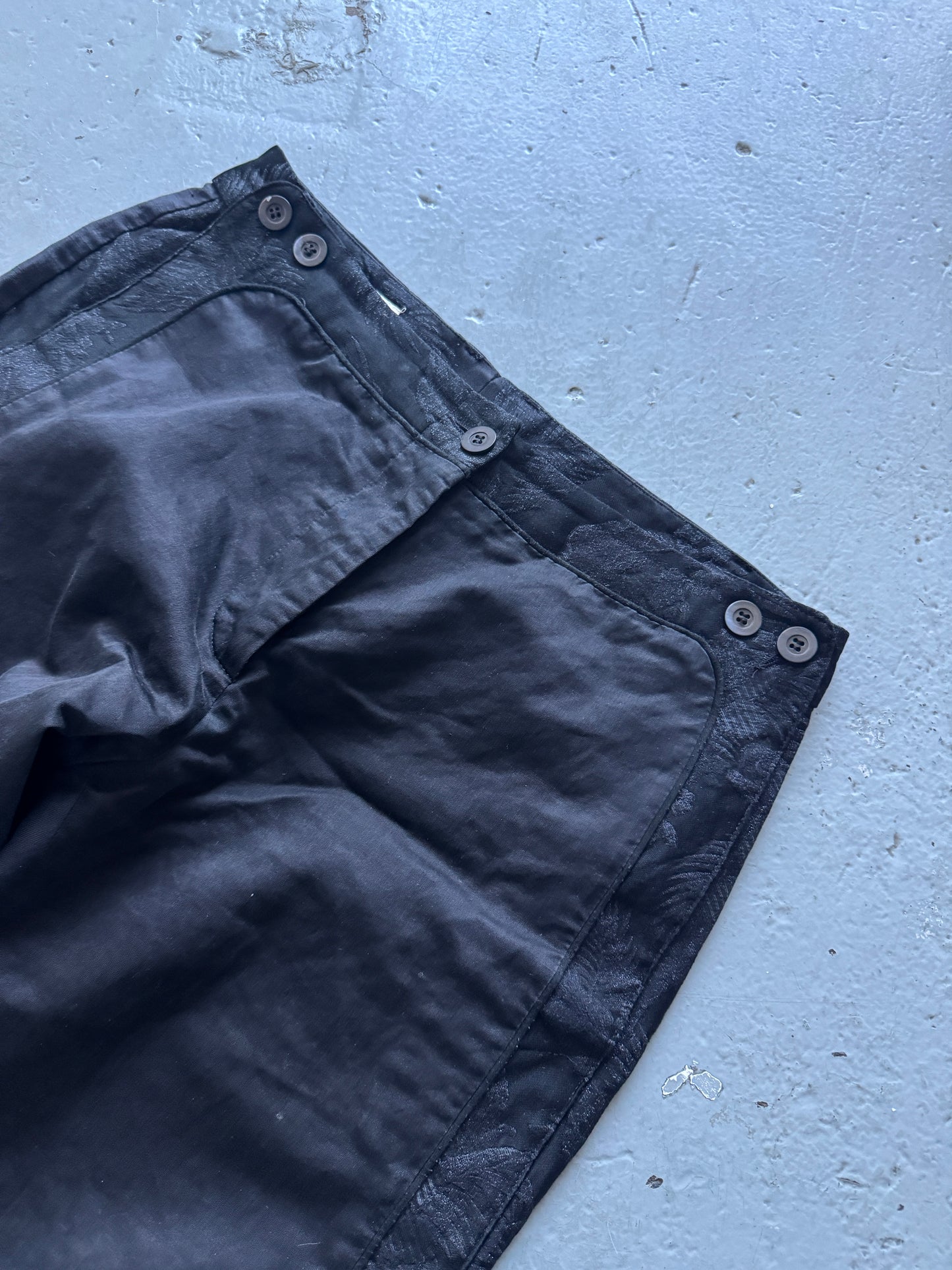 dries van noten side zip sailor trouser