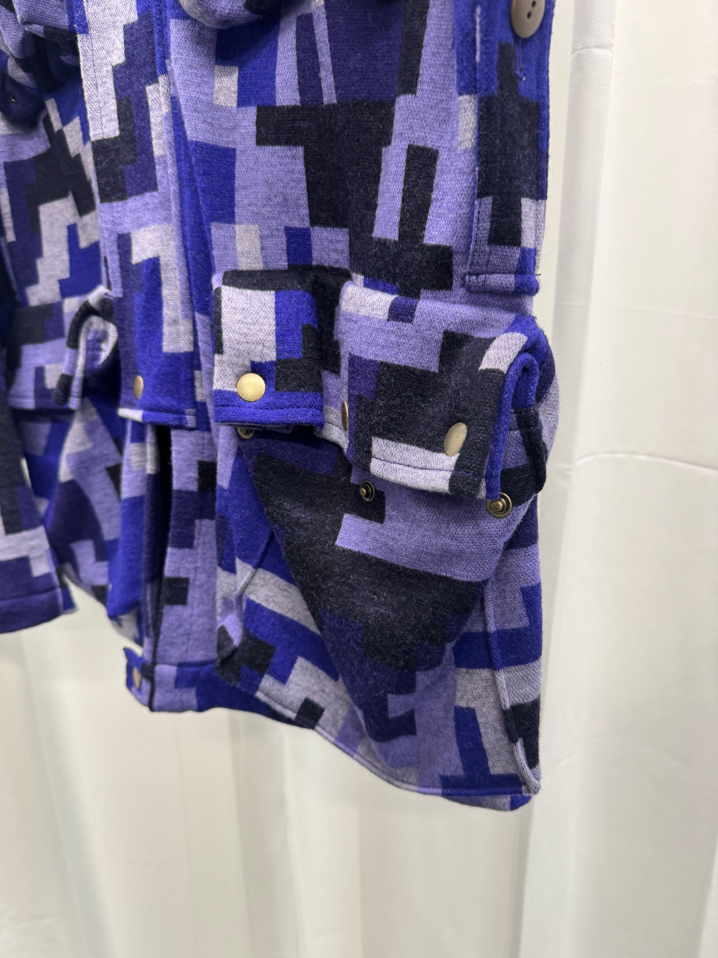 beauty:beast also 90’s era digi camo utility hooded jacket
