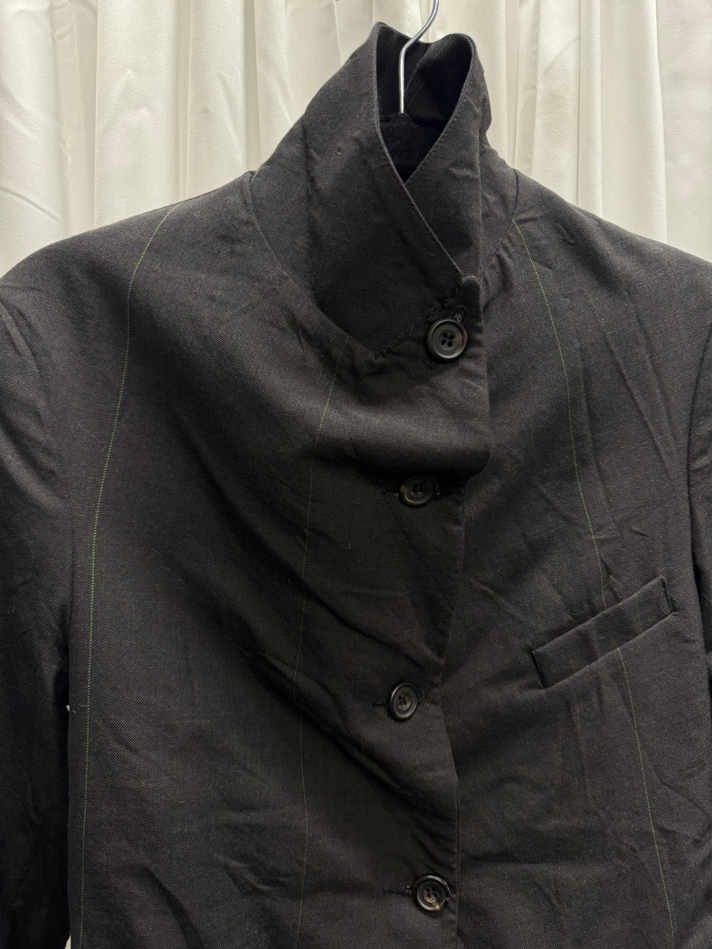 Paul Harnden Striped Wool Tailored Blazer