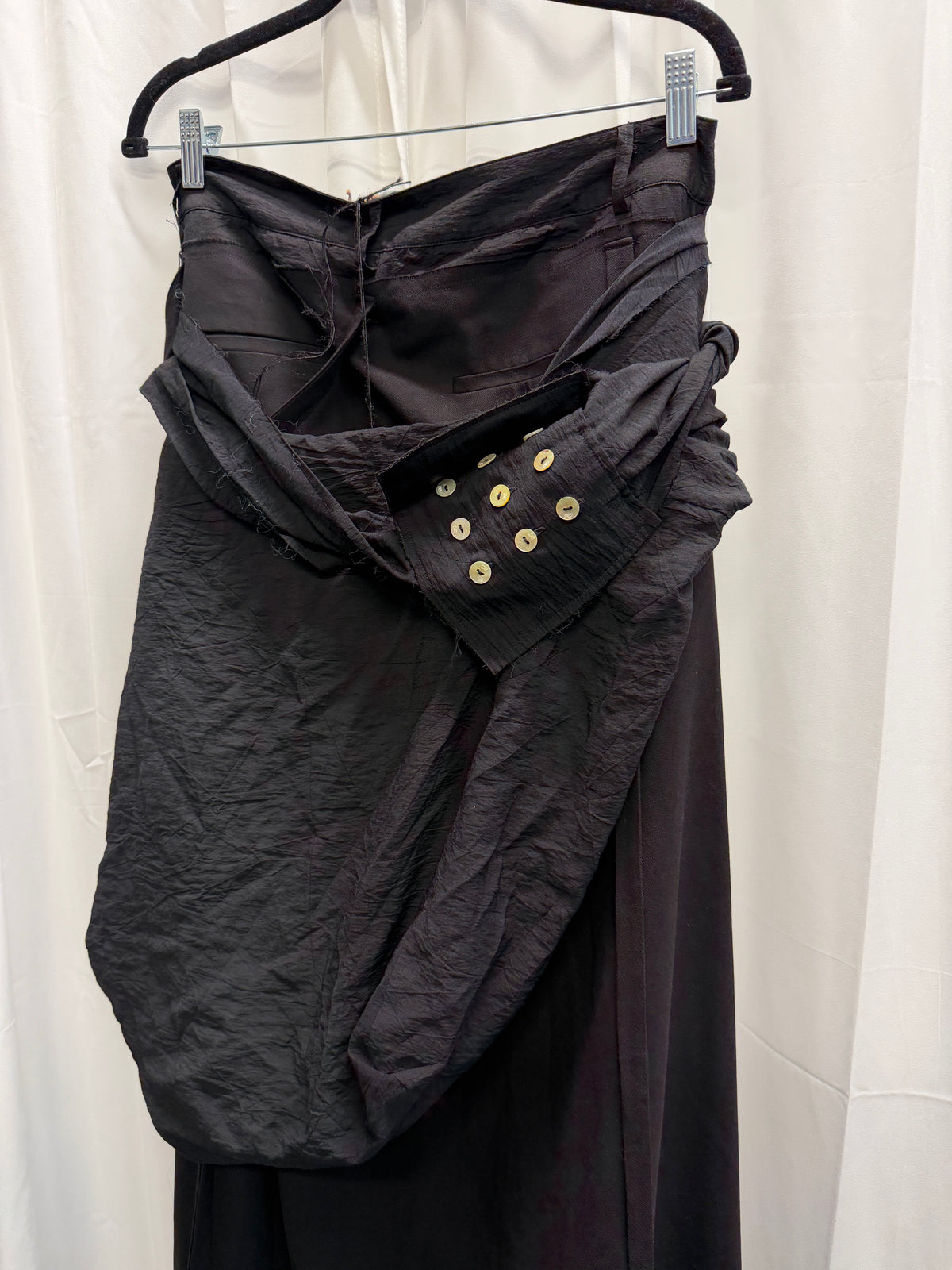 Aenrmous Convertible Deconstructed Trousers / Skirt with Detachable Wrap Layer (S)