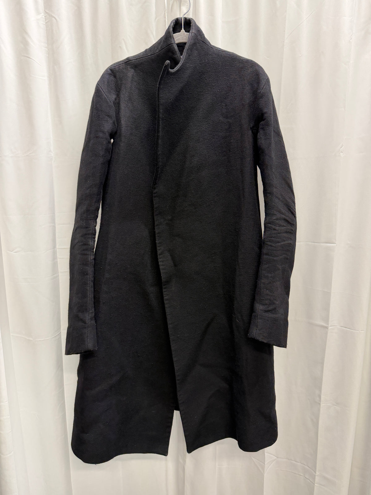 Obscur AW12 ‘Bound’ Heavy Wool Devil Lapel Overlap Coat