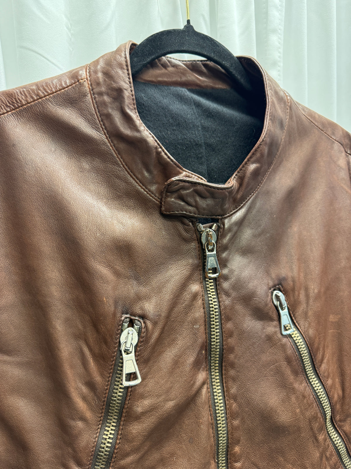 Maison Martin Margiela 04AW 5-Zip Leather Jacket