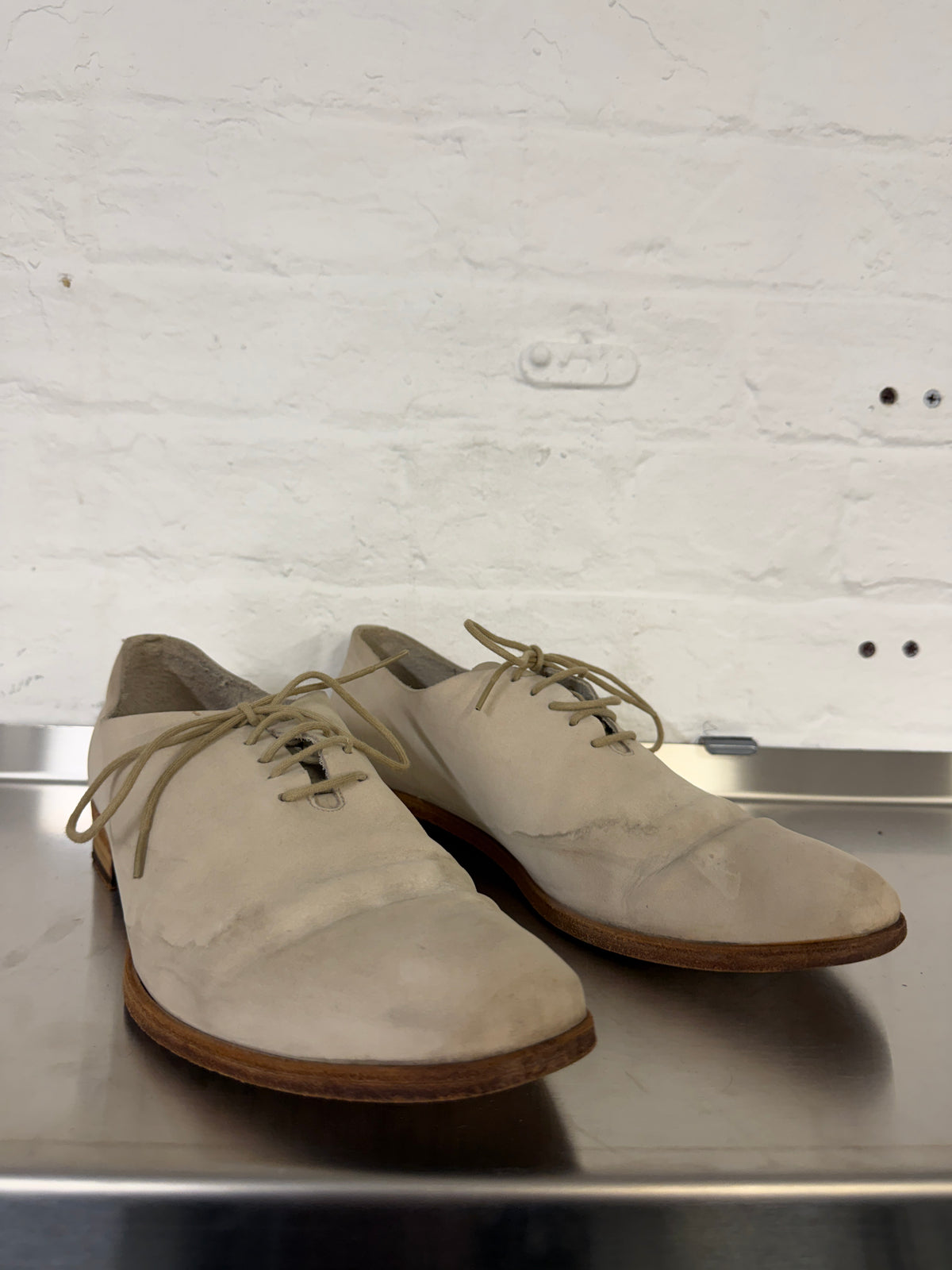 Petar Petrov Reverse Leather One-Piece Derbies