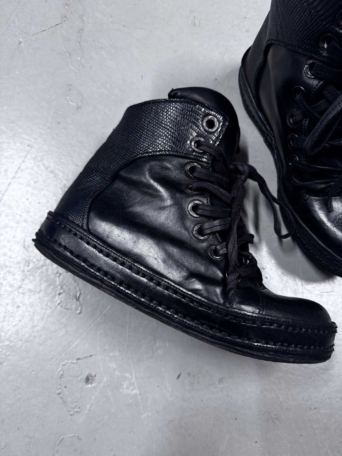 James Kearns 8 Hole Horse Leather Sneaker Boots
