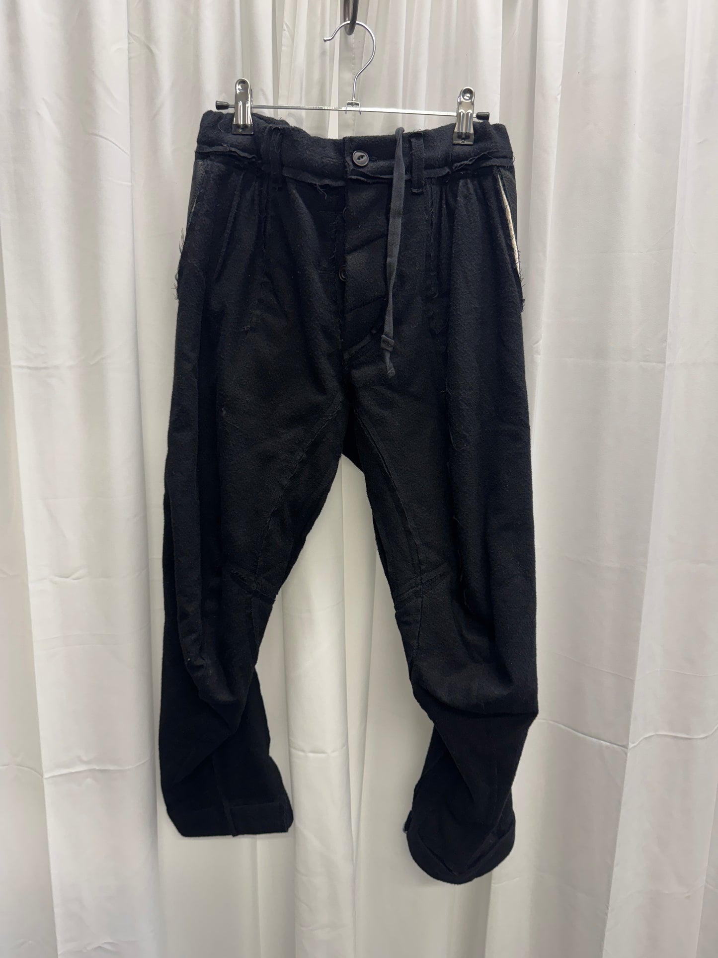 Takahiro Miyashita The Soloist AW15 Wool + Leather Articulated 3D Twist Trouser