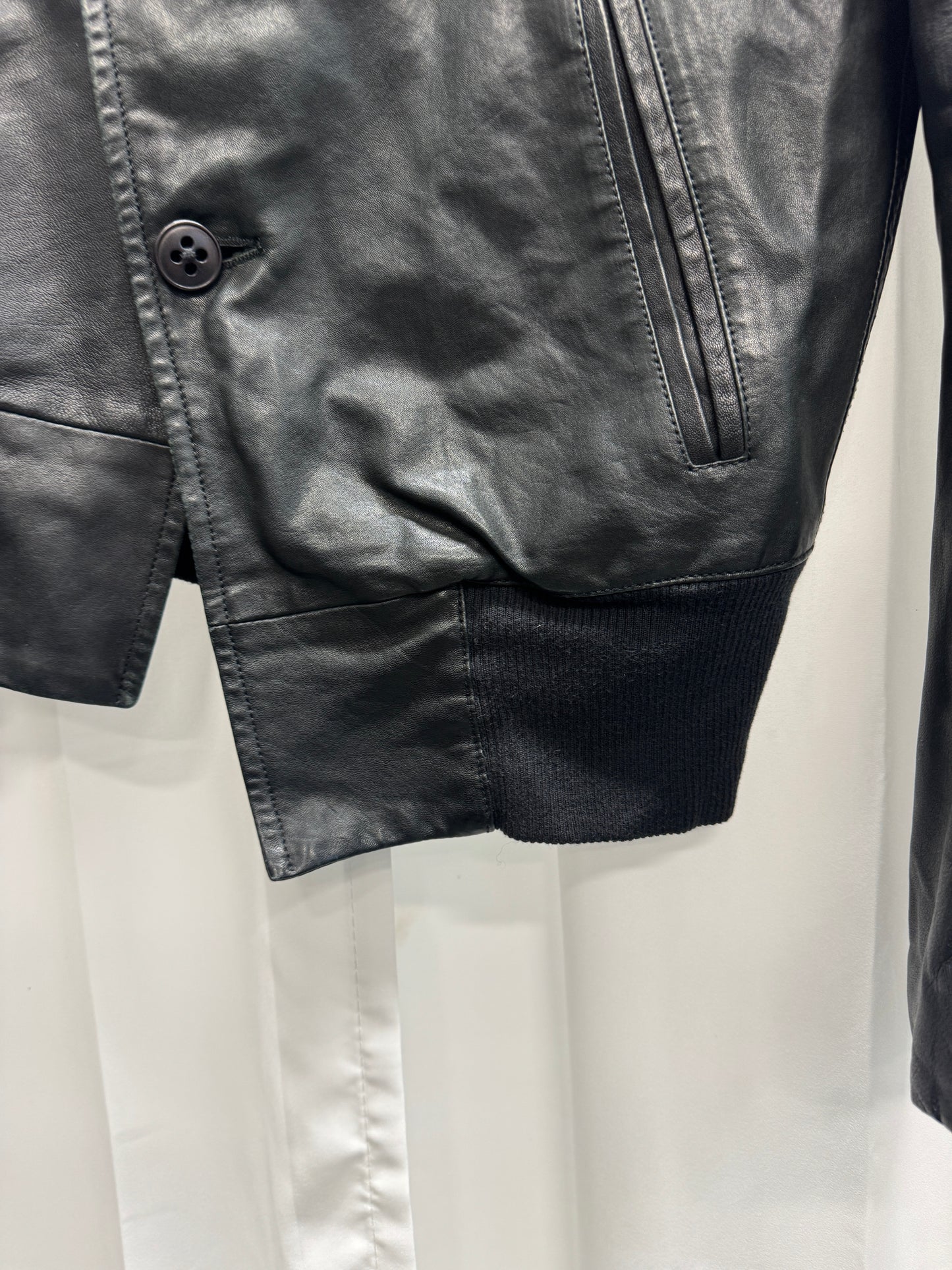 Ann Demeulemeester SS07 Runway Asymmetric Leather Bomber