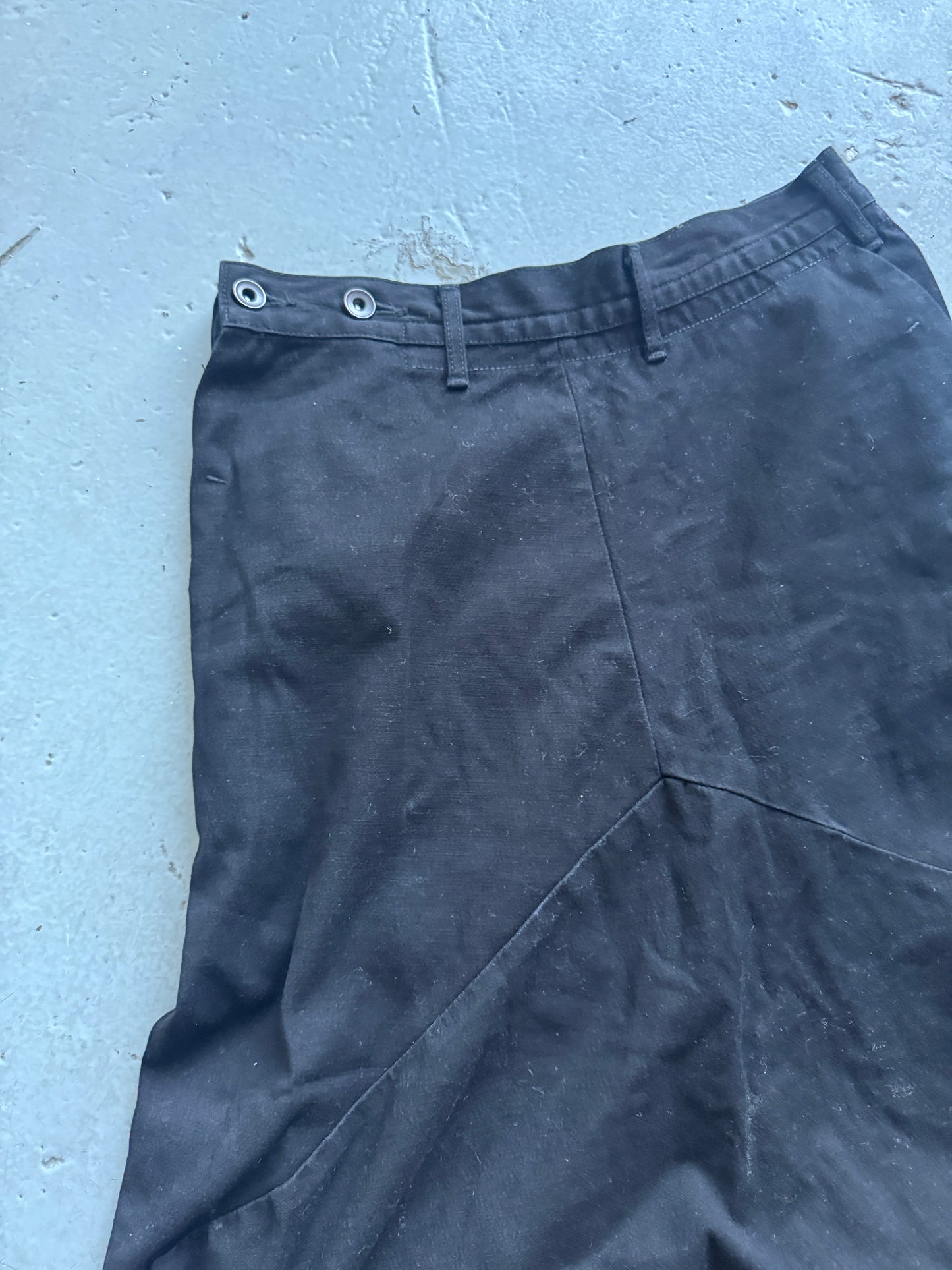 Julius Cocoon Cut Drop Crotch Denim Trouser