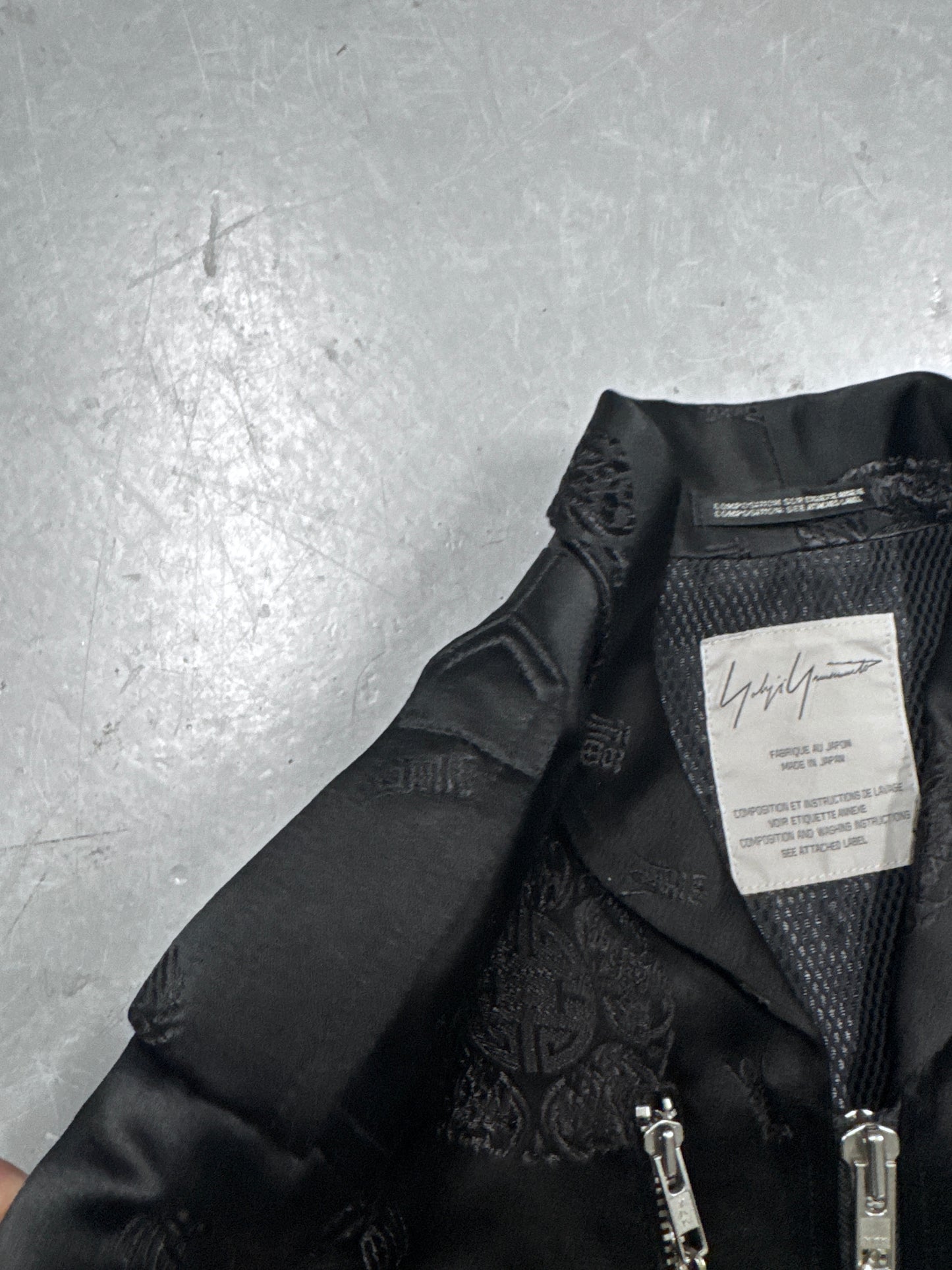 Yohji Yamamoto Cropped Chain Bomber