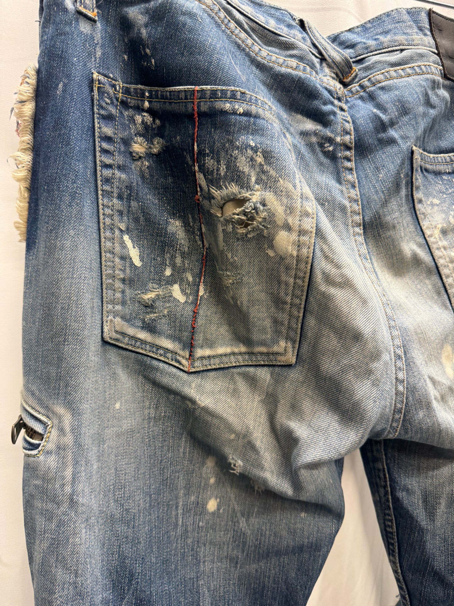 LGB blowout distressed painter jeans