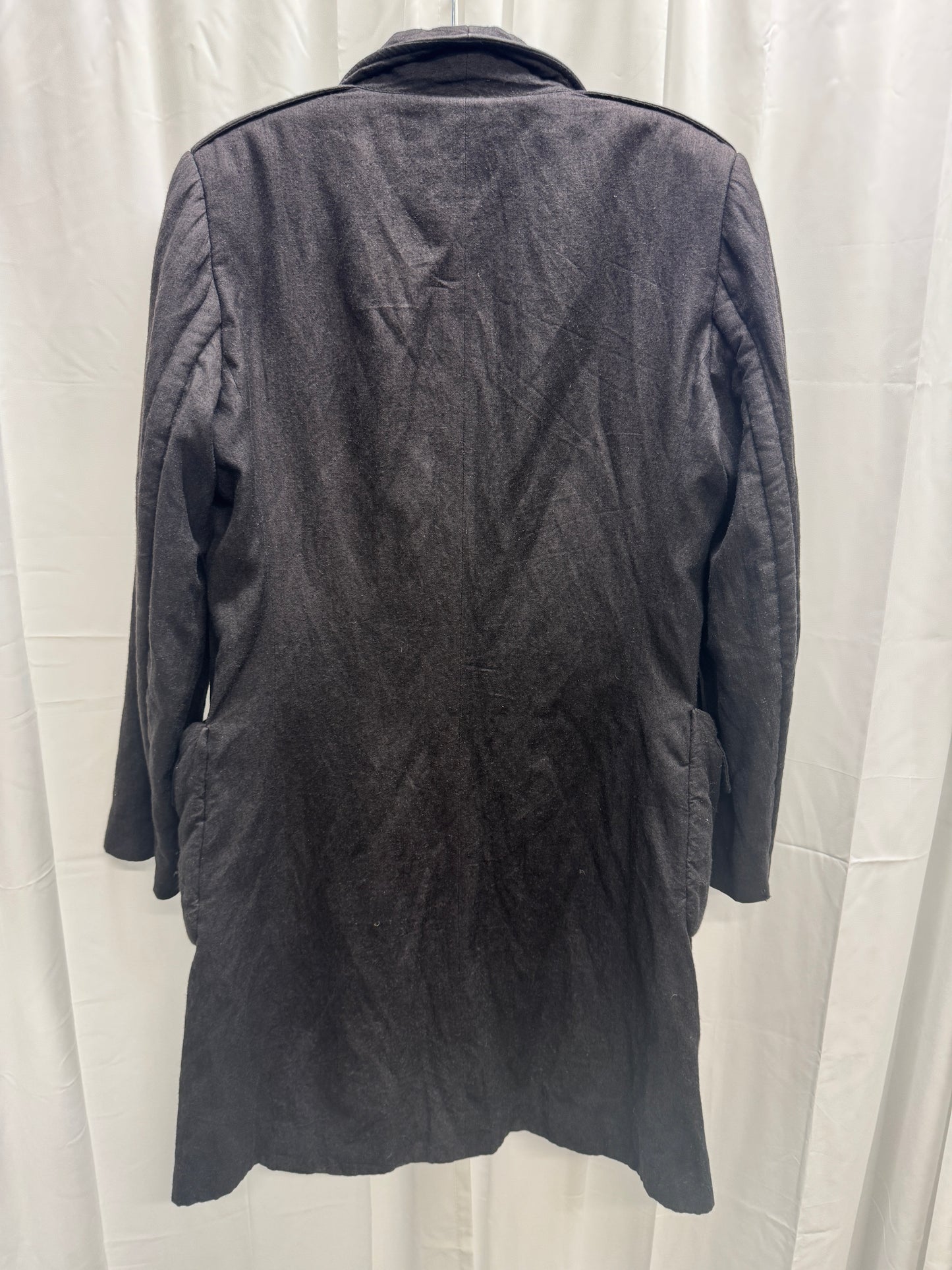 Ann Demeulemeester AW06 Circle Lapel Wool Ramie Padded Coat