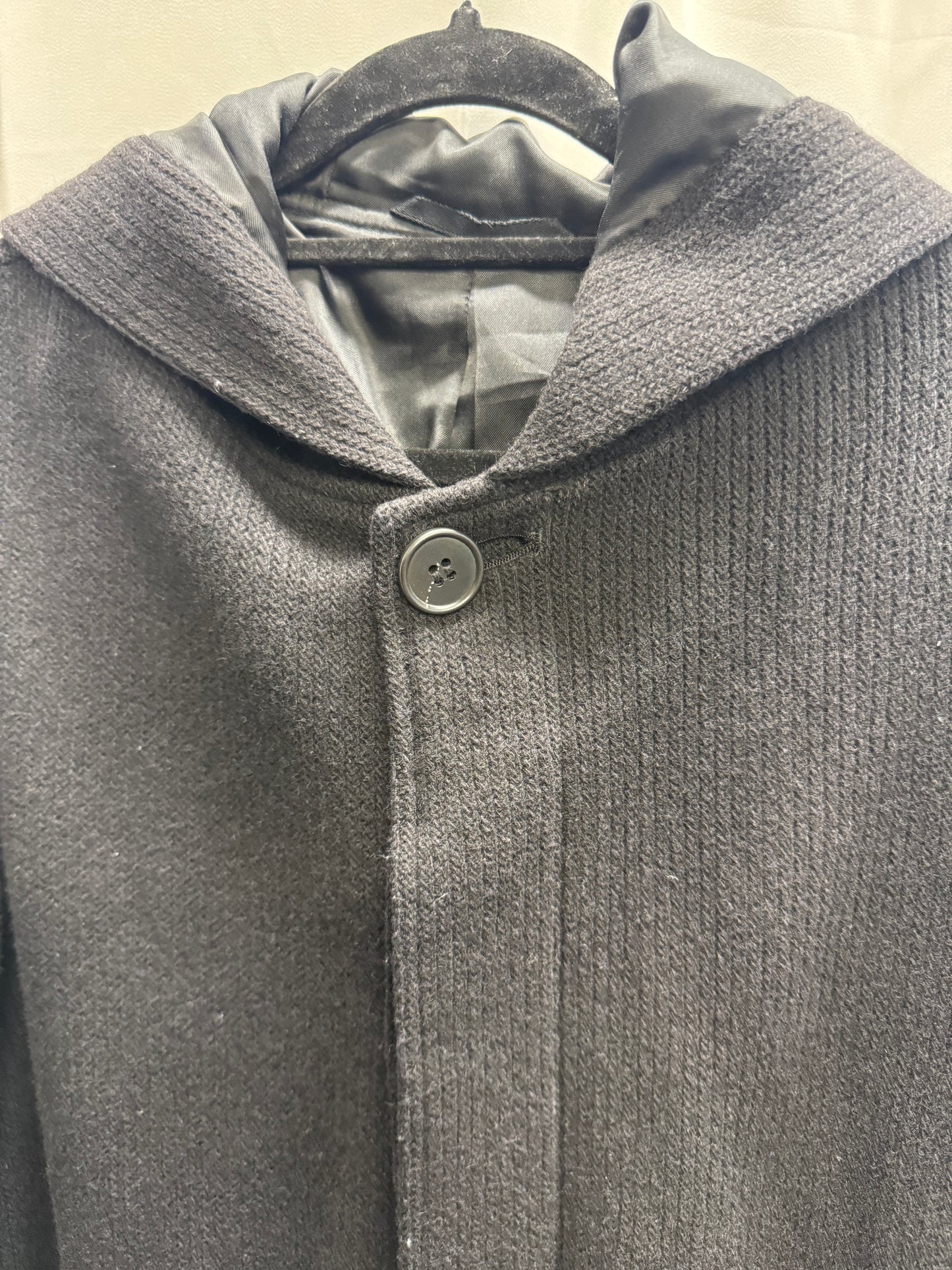 yohji yamamoto aar hooded overcoat