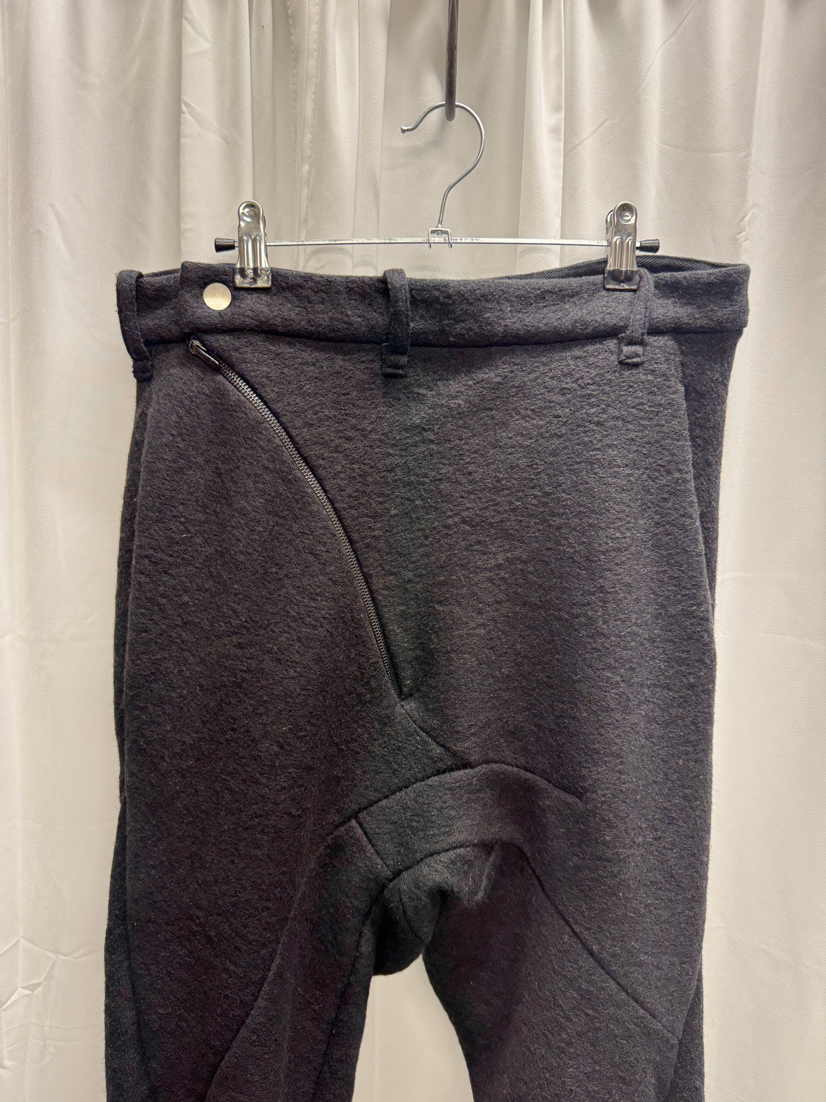 Leon Emanuel Blanck Early Asymmetric 3D Construction Knit Trousers